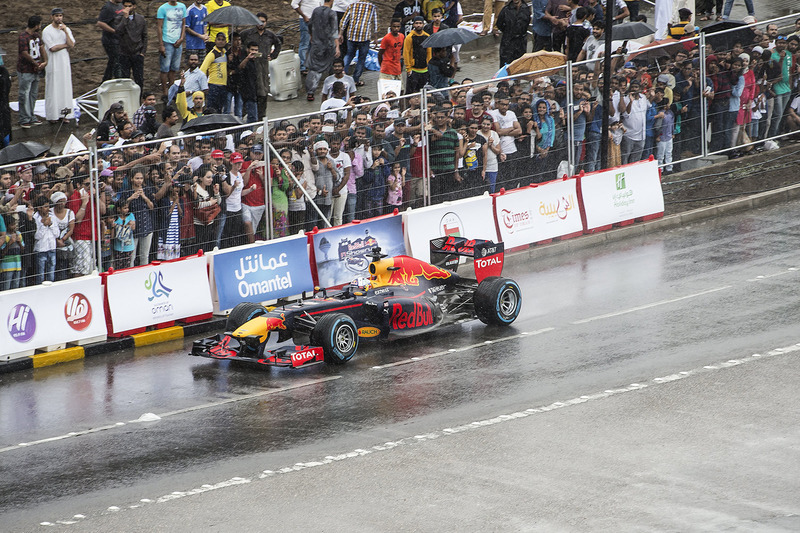 David Coulthard, Red Bull Racing durante el show run en Omán