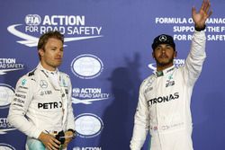 Polezitter Lewis Hamilton, Mercedes AMG F1 Team, tweede Nico Rosberg, Mercedes AMG F1 Team