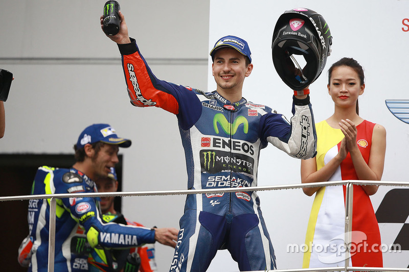 Podium: tercero, Jorge Lorenzo, Yamaha Factory Racing