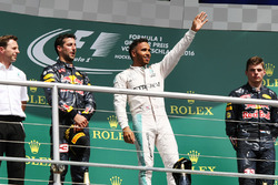 Podium: winner Lewis Hamilton, Mercedes AMG F1, second place Daniel Ricciardo, Red Bull Racing, third place Max Verstappen, Red Bull Racing
