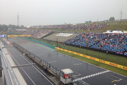 Hungaroring overview under the rain