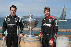 Les prétendants au titre Simon Pagenaud, Team Penske Chevrolet, Will Power, Team Penske Chevrolet