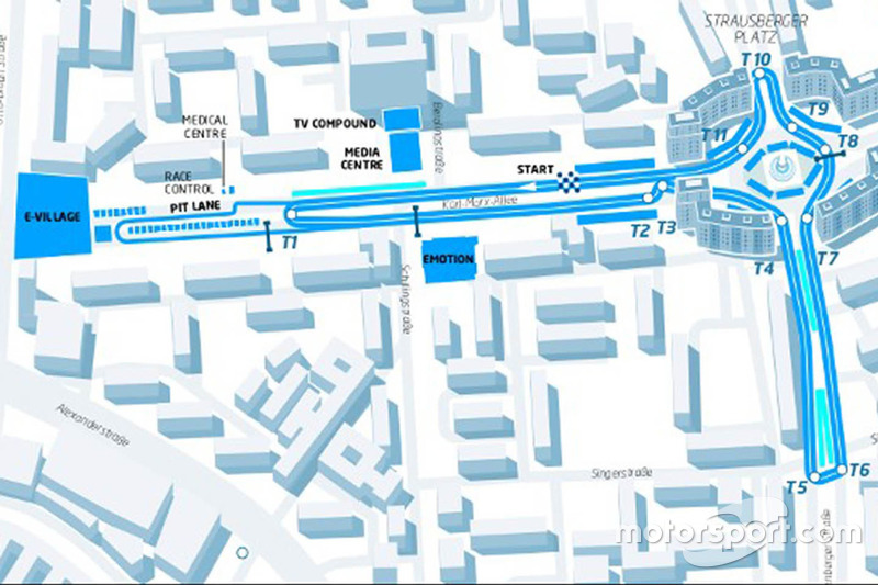 Streckenlayout: ePrix Berlin 2016