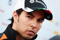 Sergio Perez, Sahara Force India F1 met de media