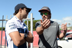 Felipe Massa, Williams and Fernando Alonso, McLaren