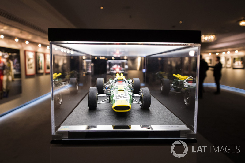 A model of a Jim Clark Lotus Indianapolis car on display