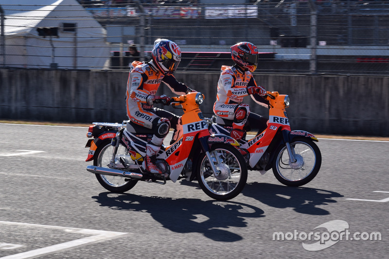 Dani Pedrosa, Marc Marquez, Super Cub race