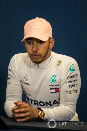 Lewis Hamilton, Mercedes-AMG F1 in de persconferentie