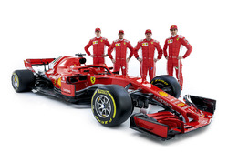 Sebastian Vettel, Ferrari, Kimi Raikkonen, Ferrari, Daniil Kvyat, Antonio Giovinazzi, Ferrari