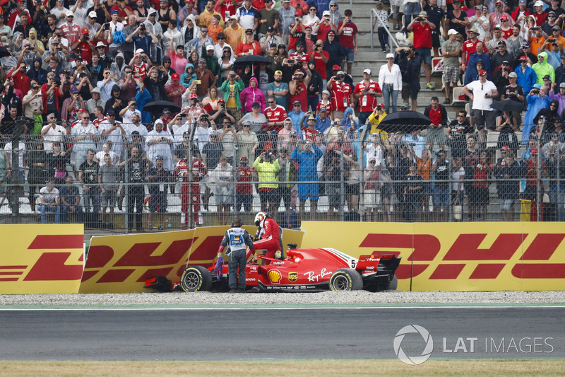 Accidente de Sebastian Vettel, Ferrari SF71H