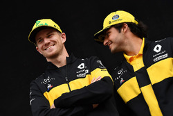 Nico Hulkenberg, Renault Sport F1 Team et Carlos Sainz Jr., Renault Sport F1 Team