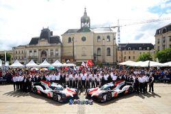 #7 Toyota Gazoo Racing Toyota TS050: Mike Conway, Kamui Kobayashi, Jose Maria Lopez, #8 Toyota Gazoo Racing Toyota TS050: Sébastien Buemi, Kazuki Nakajima, Fernando Alonso