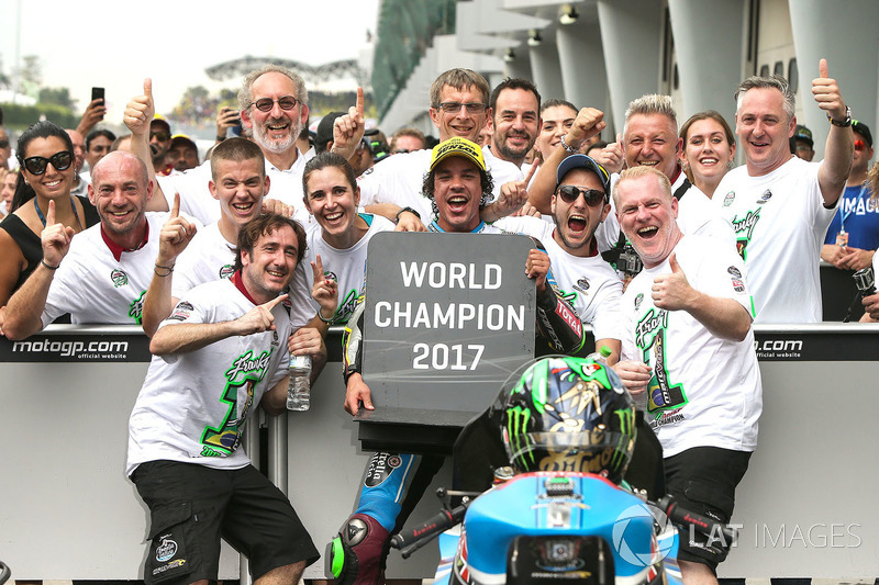 Third place and champion Franco Morbidelli, Marc VDS