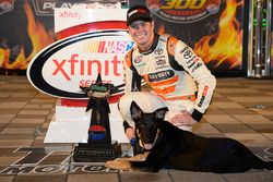 Race winner Erik Jones, Joe Gibbs Racing Toyota