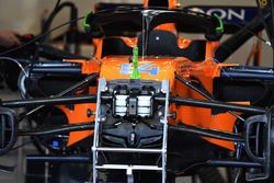 McLaren MCL33 suspensión delantera y detalle del chasis