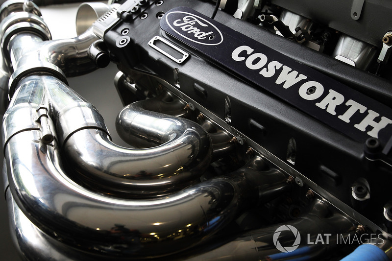 Un motor Cosworth en la fábrica de la marca en Northampton