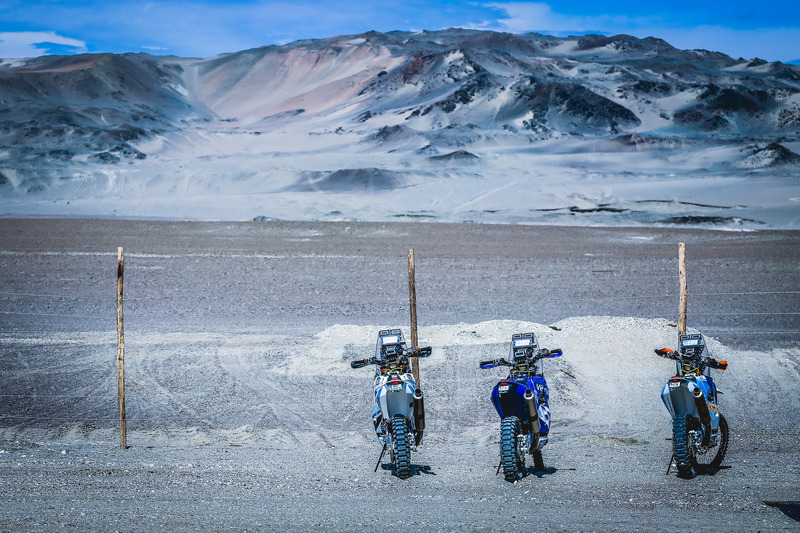 Motos en un bonito escenario