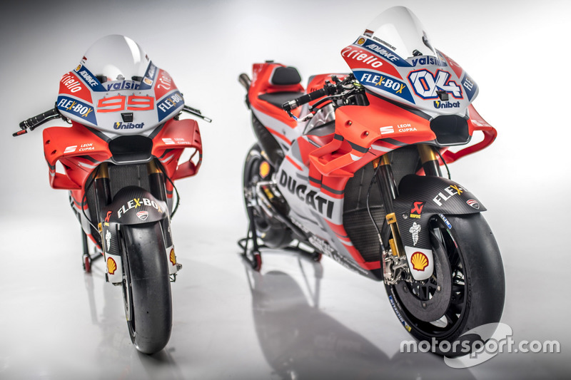 Bikes of Andrea Dovizioso and Jorge Lorenzo, Ducati Team