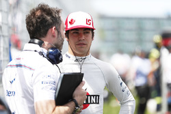 Lance Stroll, Williams Racing, on the grid