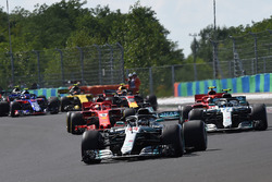 Lewis Hamilton, Mercedes-AMG F1 W09 leads at the start of the race Jose Rubio