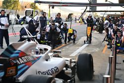 Sergey Sirotkin, Williams FW41 pit stop