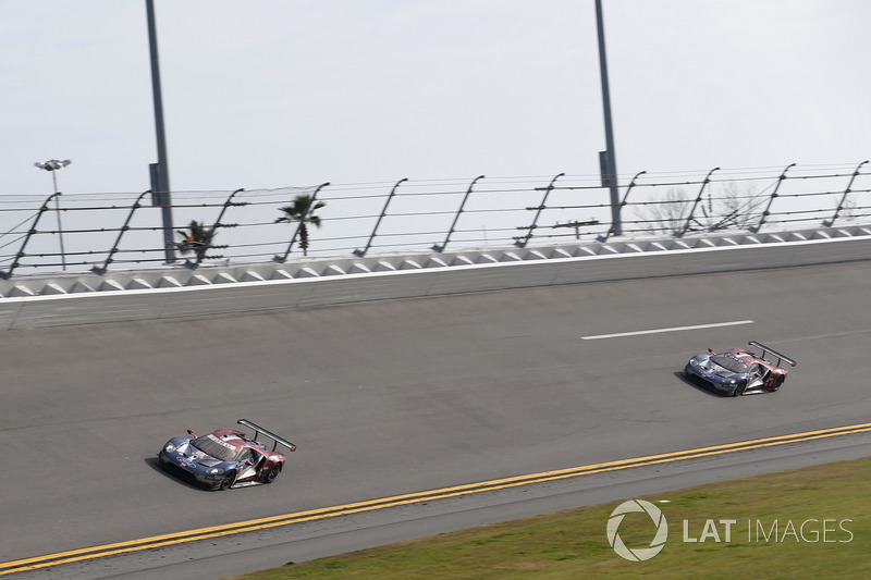 #66 Ford Performance Chip Ganassi Racing Ford GT: Joey Hand, Dirk Müller, Sebastien Bourdais, #67 Ford Performance Chip Ganassi Racing Ford GT: Ryan Briscoe, Richard Westbrook, Scott Dixon