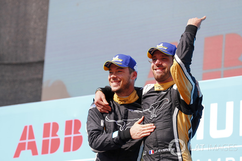 Jean-Eric Vergne, Techeetah, Andre Lotterer, Techeetah signent le premier doublé de l'Histoire de la Formule E