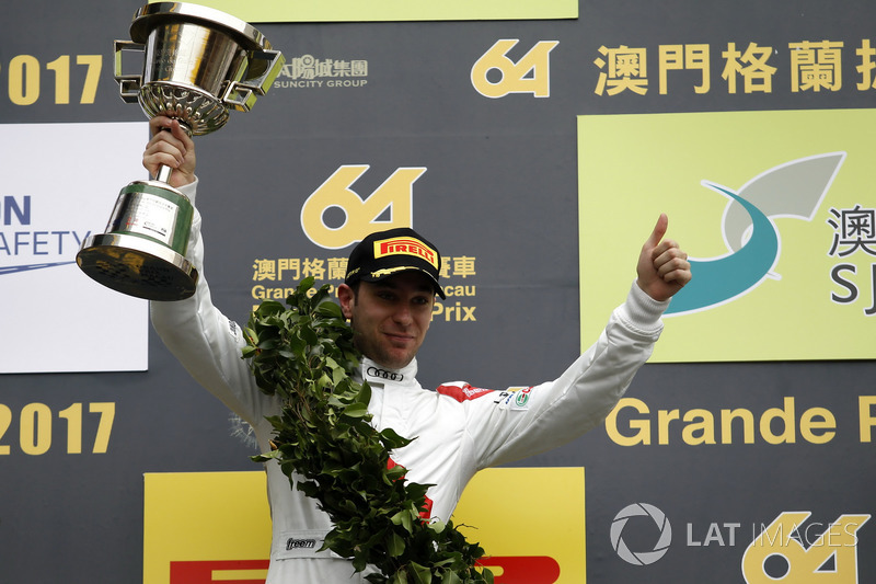 Podium: second place Robin Frijns, Audi Sport Team WRT, Audi R8 LMS