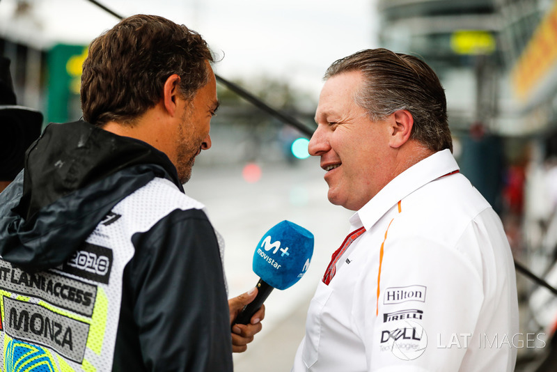 Zak Brown, Executive Director, McLaren Technology Group, is interviewed
