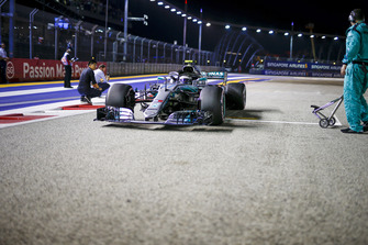 Valtteri Bottas, Mercedes-AMG F1 W09 on the grid