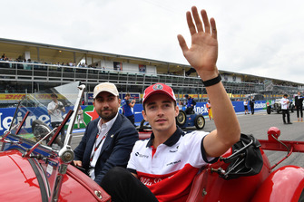 Charles Leclerc, Sauber on the drivers parade
