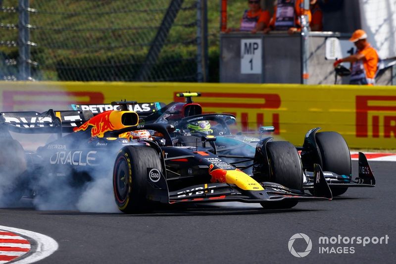 Max Verstappen, Red Bull Racing RB20, Lewis Hamilton, Mercedes F1 W15, chocan
