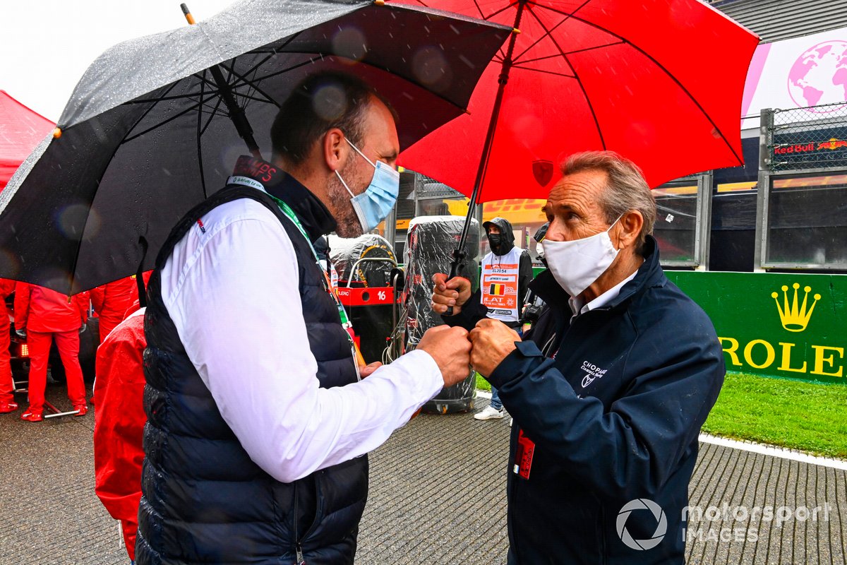 Belgian racing legend Jacky Ickx on the grid