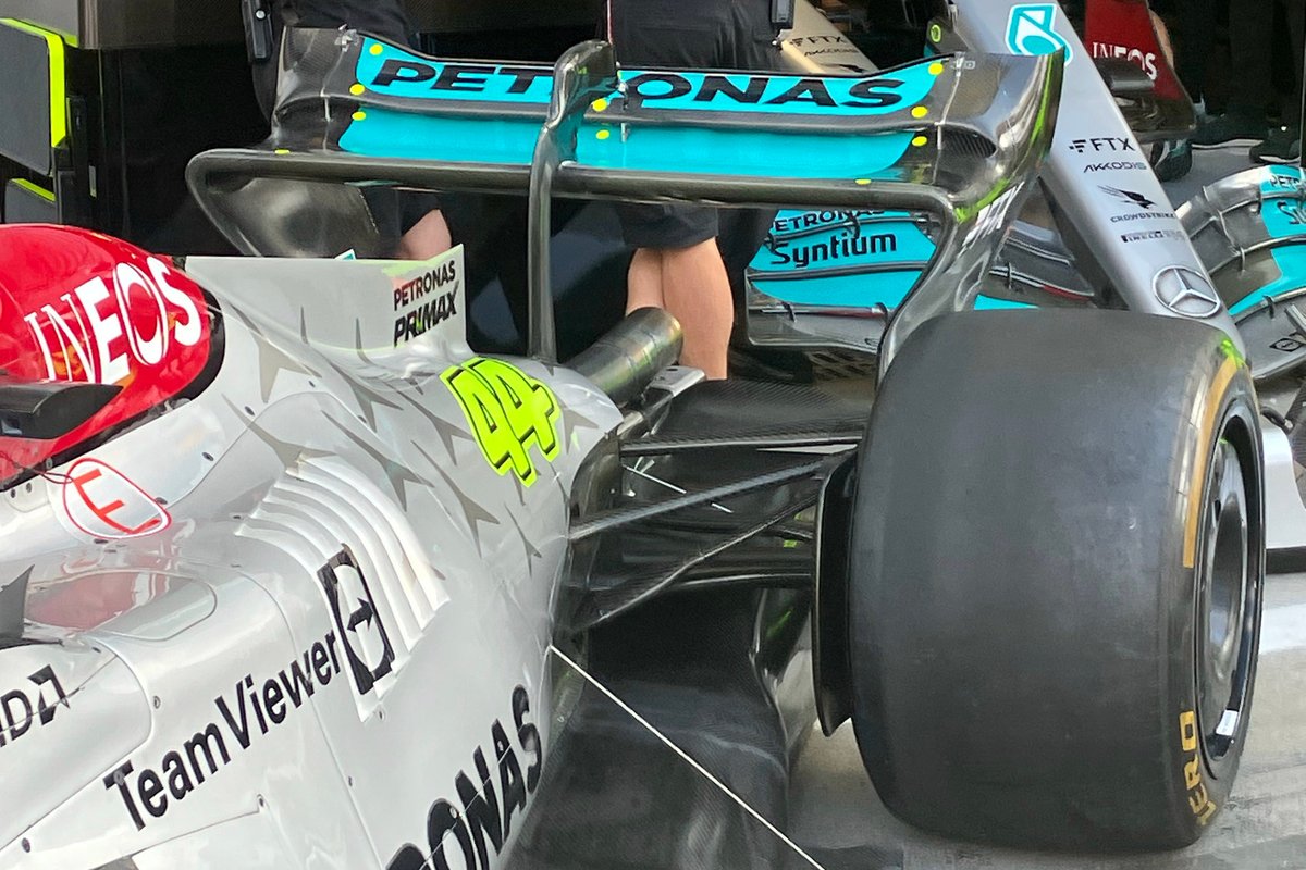 Detalles técnicos del Mercedes W13