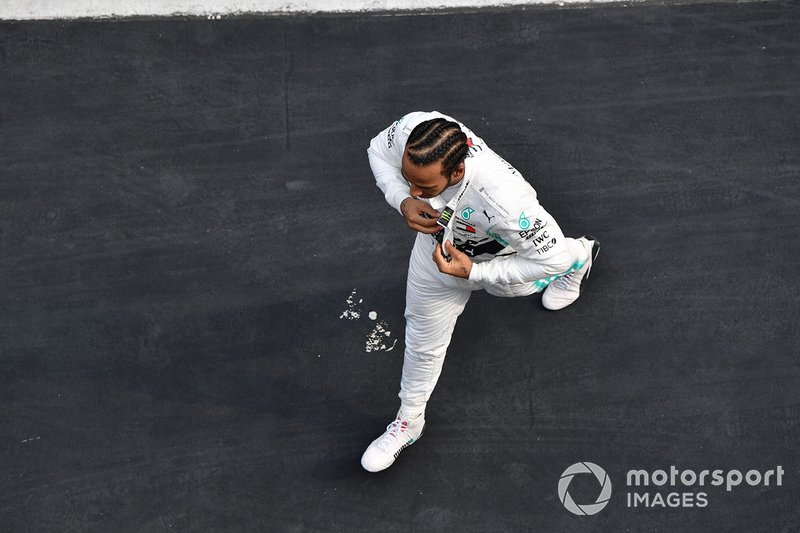 Lewis Hamilton, Mercedes AMG F1, 1st position, celebrates
