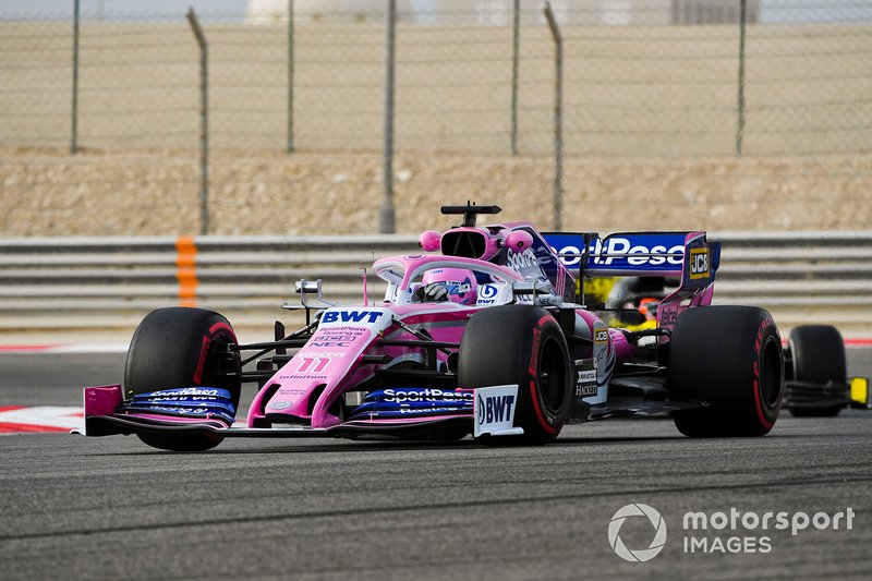 Lance Stroll, Racing Point RP19 y Jack Aitken, Renault R.S. 19