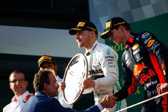Podyum: Yarış galibi Valtteri Bottas, Mercedes AMG F1 ve 2. Lewis Hamilton, Mercedes AMG F1, 3. Max Verstappen, Red Bull Racing