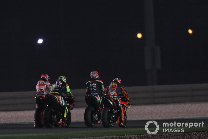 Marc Marquez, Repsol Honda Team, Andrea Iannone, Aprilia Racing Team Gresini, Aleix Espargaro, Aprilia Racing Team Gresini, Pol Espargaro, Red Bull KTM Factory Racing