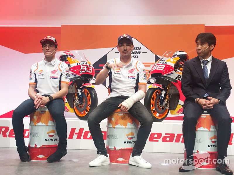 Marc Márquez, Jorge Lorenzo, Repsol Honda Team, and Kuwata Director HRC