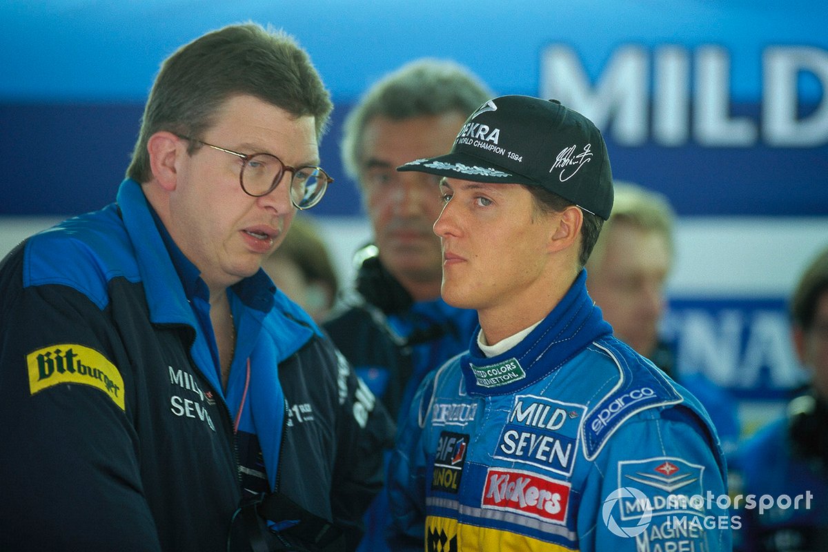 Ross Brawn y Michael Schumacher, Benetton