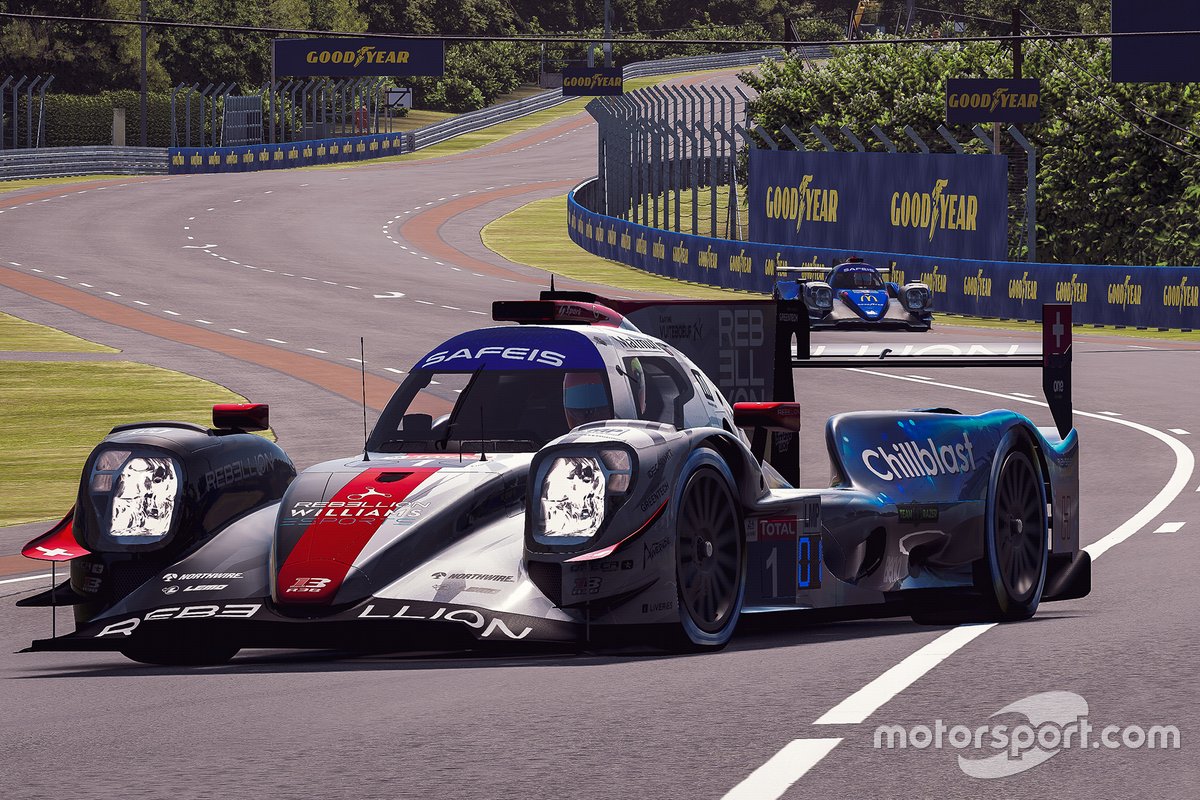 #1 Rebellion Williams Esport Oreca 07 LMP2: Louis Deletraz, Raffaele Marciello, Nikodem Wisniewski, Kuba Brzezinski