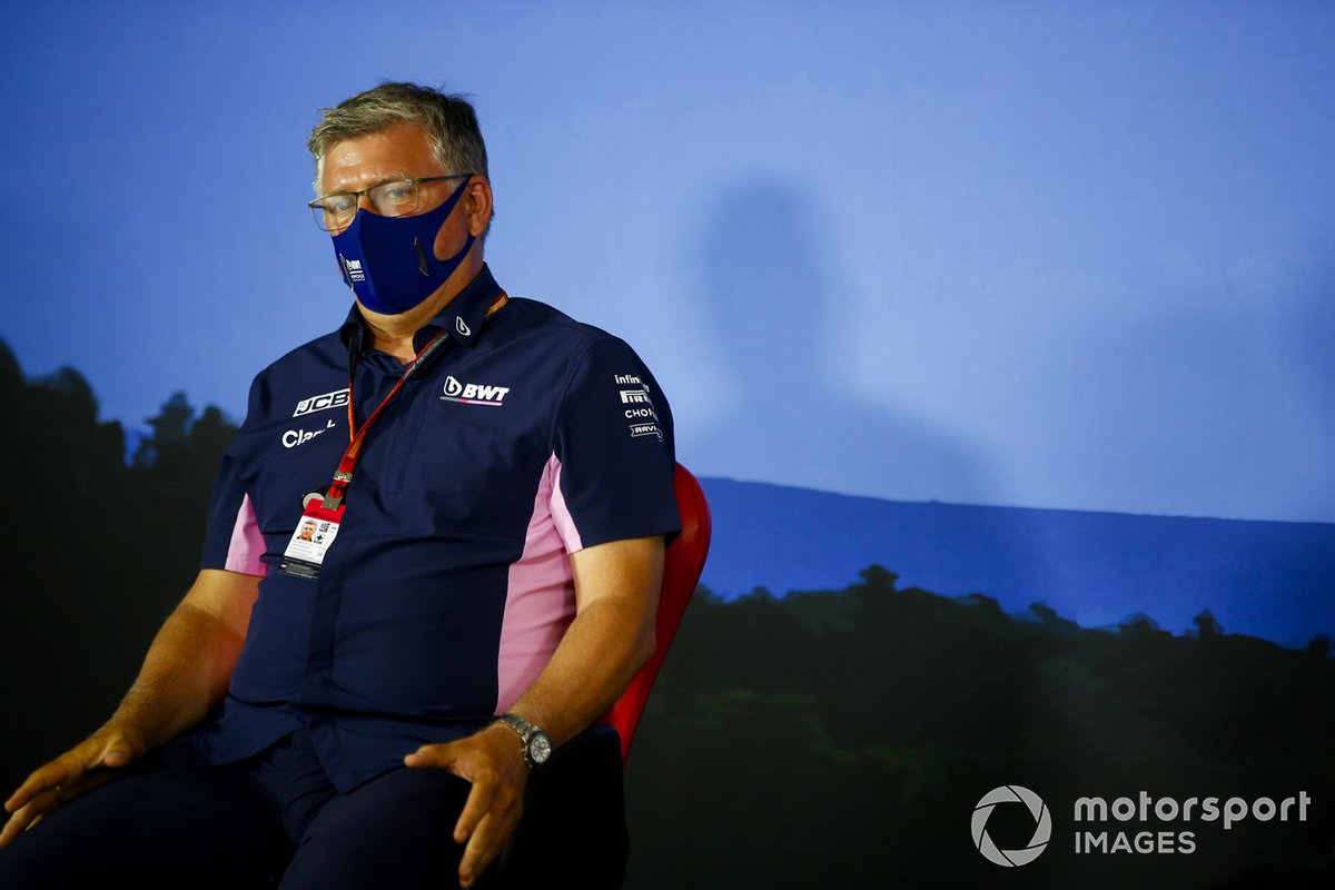 Otmar Szafnauer, director del equipo y CEO de Racing Point en la conferencia de prensa