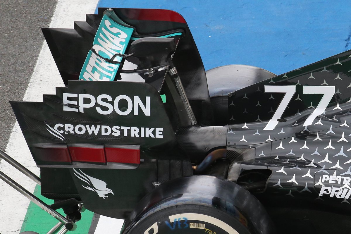 Mercedes AMG F1 W11'in arka kanadı