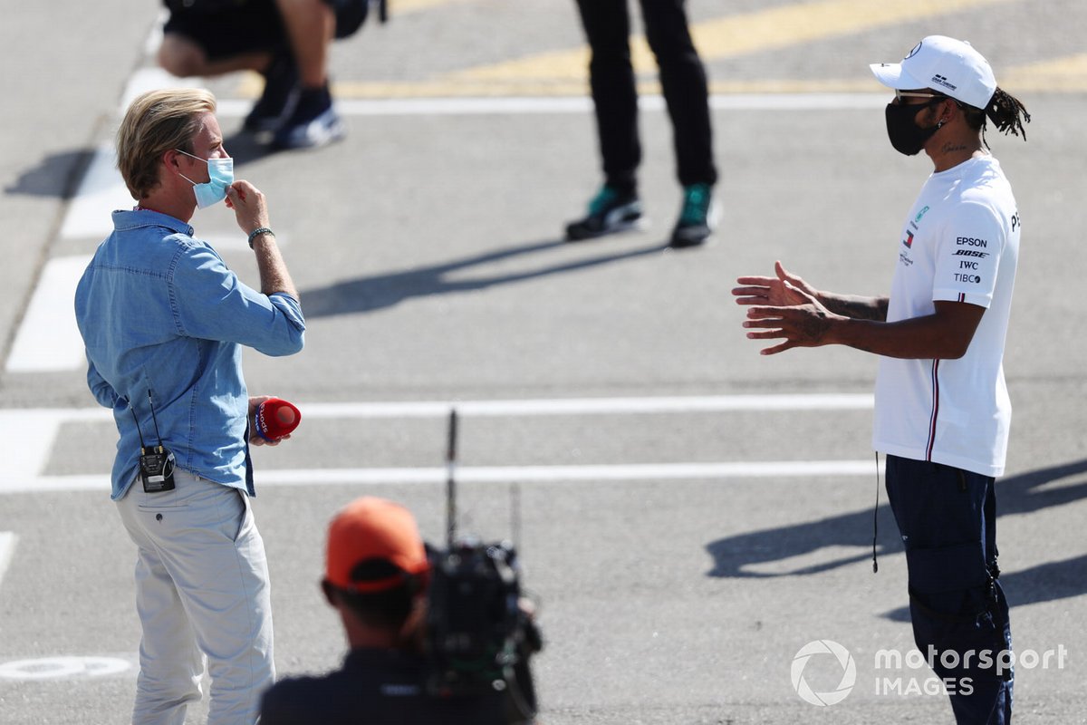 Lewis Hamilton, Mercedes-AMG Petronas F1, and Nico Rosberg