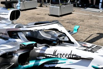Mercedes AMG F1 W10 with special 125th year in motorsport livery