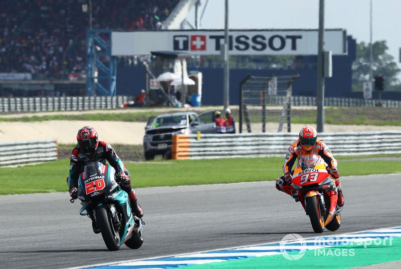Fabio Quartararo, Petronas Yamaha SRT, Marc Marquez, Repsol Honda Team