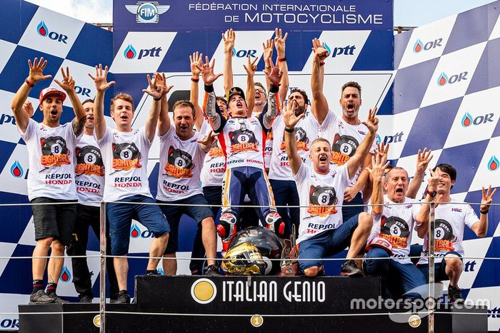 Repsol Honda Team celebrates 8th championship of Marc Marquez