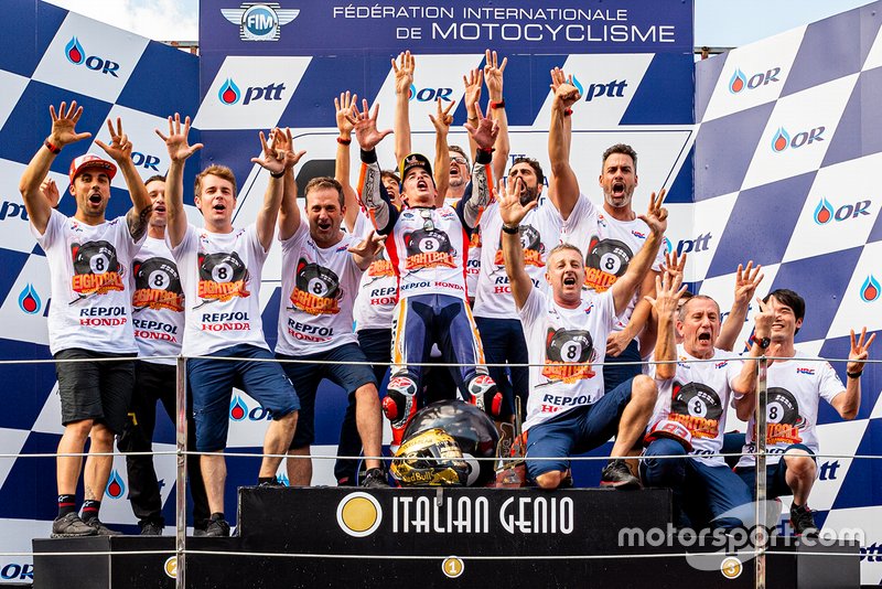 Repsol Honda Team celebrates 8th championship of Marc Marquez