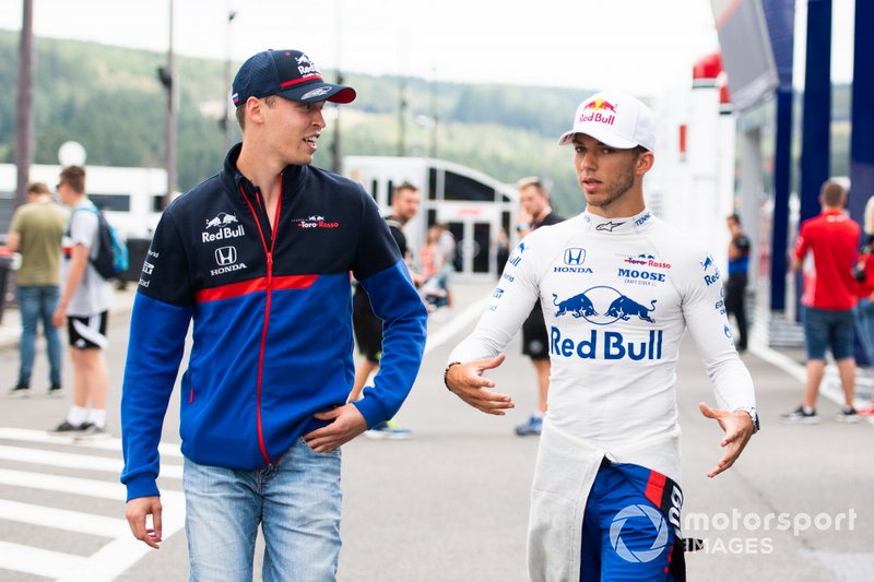 Даниил Квят и его новый напарник по Toro Rosso Пьер Гасли