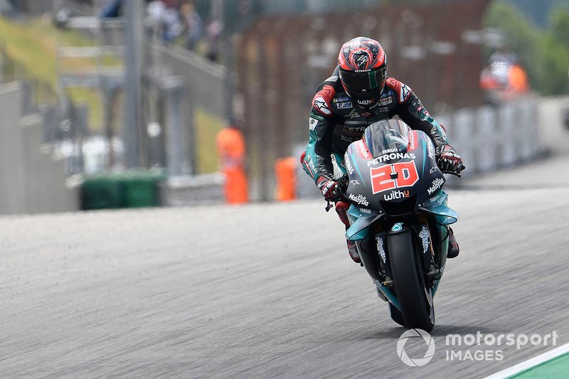 Fabio Quartararo, Petronas Yamaha SRT, Frenada